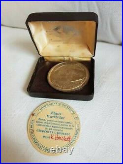 Vintage Queen Elizabeth Silver World Maiden Cruise 1975 Medallion Coin