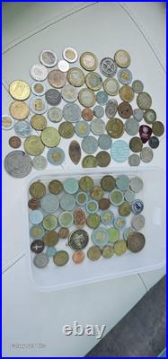 Vintage World Coin Lot Euro Mexico Tokens England Canada Australia Asia All