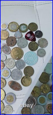 Vintage World Coin Lot Euro Mexico Tokens England Canada Australia Asia All