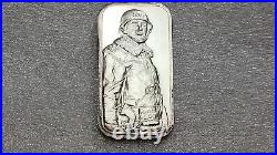 Vintage World Wide Coins Gen George S Patton Jr 1 Ounce Silver Art Bar