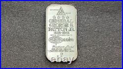 Vintage World Wide Coins Gen George S Patton Jr 1 Ounce Silver Art Bar