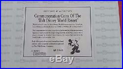 WALT DISNEY WORLD 20 MAGICAL YEARS MASTER PROOF SET SILVER COIN Book
