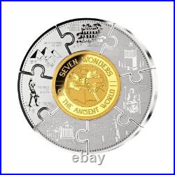 WONDERS OF THE WORLD 5 Oz Silver Coin Burundi 2024 Sale price