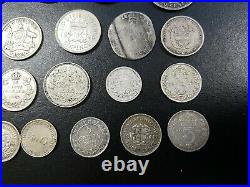 WORLD SILVER Coin LOT 1800s 1900s SWISS AUSTRALIA FRANCE GBR Netherlands PERU