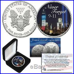 WORLD TRADE CENTER 2018 American Silver Eagle Dollar 1 OZ Silver U. S. Coin 9/11