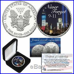 WORLD TRADE CENTER 2018 US Mint American Silver Eagle Dollar 1 oz Coin WTC 9/11