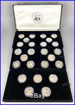 -WORLD WILDLIFE FUND- 25th ANNIVERSARY SILVER PROOF COIN MEDAL COLLECTION SET