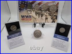 WWII Silver coins lot and Dough Boy Helmet WWII Silver coins lot and Dough Boy Helmet
