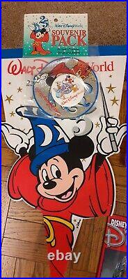 Walt Disney World 25th BD Package with2 Silver Coins & Barbie Doll