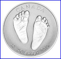 Welcome to the World BABY FEET 2019 CANADA 1/2oz. 9999 Pure Silver $10 Coin Welcome to the World BABY FEET 2019 CANADA 1/2oz. 9999 Pure Silver $10 Coin