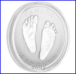Welcome to the World BABY FEET 2019 CANADA 1/2oz. 9999 Pure Silver $10 Coin Welcome to the World BABY FEET 2019 CANADA 1/2oz. 9999 Pure Silver $10 Coin