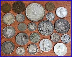 World. A Collection Of Coins Including Silver, USA, Australia, Canada, Etc