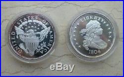 World Famous Coins Series Medals 1804 One-dollar Silver Coin Statue Liberty