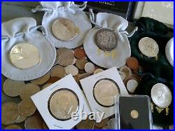 World/Foreign coins, Crown size Silver Coins & Gold Coin! COLLECTIBLES