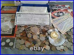 World/Foreign coins with Certificate COINS & $2 Silver Bank note! COLLECTIBLES