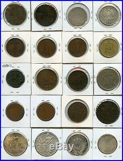 World MIX Coins 1600's-1900's Issue 20 World Coins Collection Scarce & Nice Lot