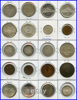 World MIX Coins 1800's-1900's Issue 20 World Coins Collection Rare & Nice Lot