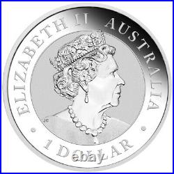 World Money Fair Coin Show Australian Kookaburra 2022 1oz Silver Coin. SOLDOUT