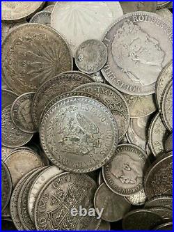 World SILVER COIN LOT Mixed Countries 90 TROY OUNCES Silver FOREIGN COINS