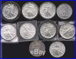 World Silver Bullion Coin Lot