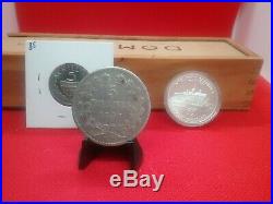 World Silver Coin Lot-1840 Rupee, 1837 & 1875 5 Francs, 1 1/2 pence Newfoundland