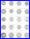 World-Silver-Coins-1944-73-Assorted-20-Half-Crown-Crown-Size-Most-BU-Proof-Shown-01-sr