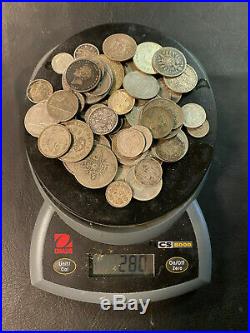 World Silver Coins Lot 50 Old Silver Coins Total Weight is 10.00 Ounces