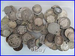 World Silver Scrap Coins 239gms Bulk Lot
