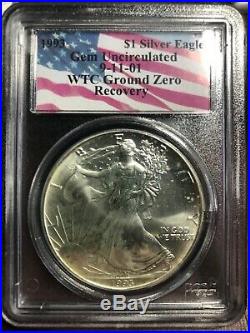 World Trade Center Ground Zero 1993 911 American Silver Coin Gem Unc. Very Rare