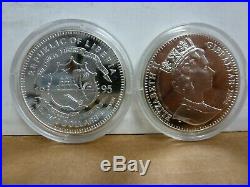 World War II 50th Anniversary Silver Coins- RARE Set Of Twelve Coins