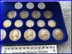 World War II American Historic WW 2 17pc Coinage Collection Coin Set in Case