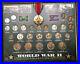 World-War-II-Historic-Coins-25-Medal-1-and-stamps-2-Collection-With-Wood-Box-01-res