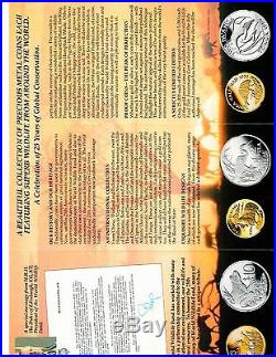 World Wildlife Worldwide Silver Coin Collection, 25th Anniversary, all 25 coins