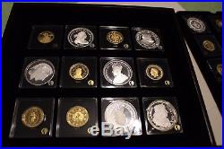 World most expensive coins collection of 24 coins with box and COA. 999 Silver