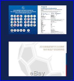 Wow! Stunning Set of Russia 2018 World Cup. 999 Silver Commemorative Coins withBox