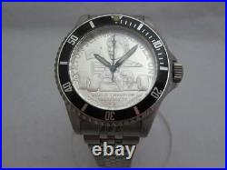 Wrist Watch Ayrton Senna Limited F1 Silver 1988 World Champion Coin from Japan